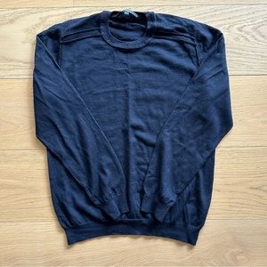 Z Zegna Black Wool Crew Neck Pullover/Sweater